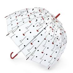 Зонт-трость механический женский Fulton L719 Lulu Guinness TwoFaced Два лица