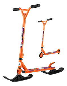 Самокат Small Rider с лыжами Combo Runner BMX трюковый оранжевый