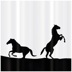 Штора для ванной Tatkraft Horses Textile