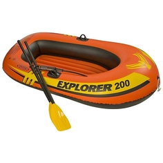 Надувная лодка Intex Explorer 200 оранжевая