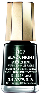 Лак для ногтей Mavala Techni-Color’s 107 Black Night 5 мл