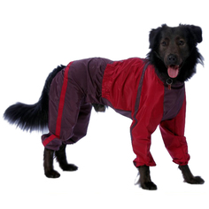Комбинезон для собак ТУЗИК мужской, красный, длина спины 61 см