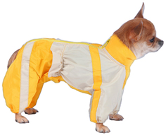 Комбинезон для собак ТУЗИК мужской, желтый, длина спины 51 см