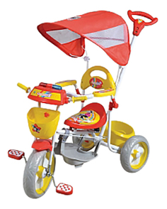 Велосипед трехколесный 1 TOY Ну погоди!, Колеса 11,5/9,5 Т54040
