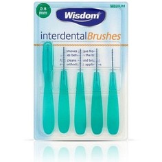 Набор Wisdom Interdental Brush интердентальных цилиндрических ершиков 0,8мм 5шт