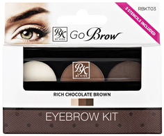 Тени для бровей Kiss Go Brow Eyebrow Kit RBKT03