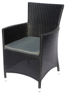 Кресло Afina Y189D Black из искусственного ротанга