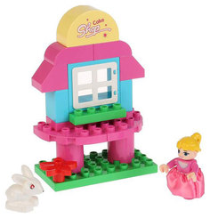 Конструктор пластиковый Город мастеров девочка с кроликом LL-1018-R