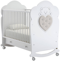 Кроватка Nuovita Fortuna Dondolo колесо-качалка bianco белый