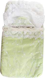 Конверт на выписку Папитто с органзой Салатовый