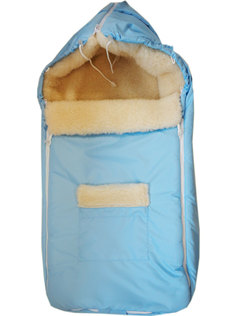 Конверт Папитто в коляску на меху голубой 2160