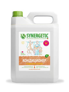 Кондиционер для белья Synergetic миндальное молочко 5 л