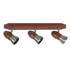 Спот OAK 3хЕ14х40W, бронза/дер 3005/3-1 Powerlight