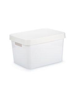 Коробка INFINITY с крышкой 17л белая Curver