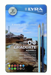 Lyra Цветные гексагональные акварельные карандаши LYRA GRADUATE AQUARELL 12 цветов