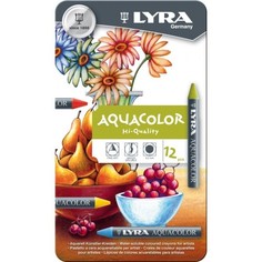 Lyra Акварельные цветные мелки LYRA AQUACOLOR, водорастворимые 12 цветов