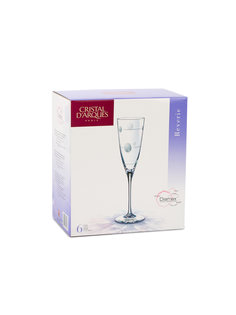 Набор фужеров CRISTAL DARQUES reverie для шампанского 6шт
