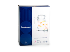 Набор питьевой СВИТ ИМПРЕШН 6 стаканов + кувшин Luminarc