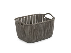 Корзина для белья Curver Knit 8л темно-коричневый (03674-X59)