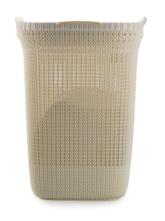 Корзина для белья Curver Knit 57л с крышкой белый (03676-X64)