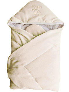 Конверт-одеяло Папитто велюр с вышивкой Экрю 2157