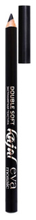 Карандаш для глаз Eva Mosaic Double Soft Kajal Черный 1,55 г
