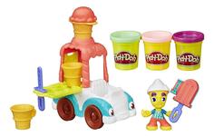 Набор для лепки из пластилина play-doh город игровой набор "грузовичок с мороженым" b3417