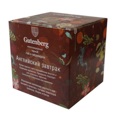 Пакетированный черный чай Gutenberg английский завтрак в пирамидках 12 пакетиков