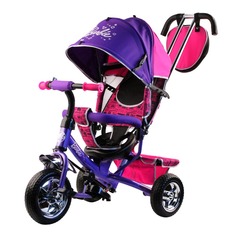 Велосипед-коляска трехколесный Barbie фиолетовый HB7VS Shantou Gepai