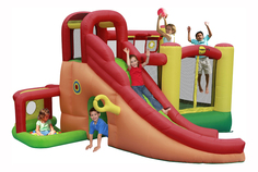 Батут Happy Hop Надувной с горкой Игровой центр 11 в 1