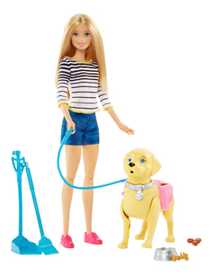 Куклы Barbie Mattel Прогулка с питомцем DWJ68