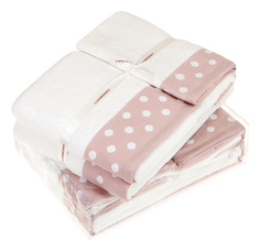 Полотенце для лица Luxberry белый, розовый