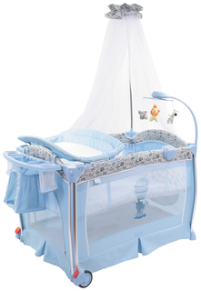 Манеж-кроватка Nuovita Fortezza Azzurro