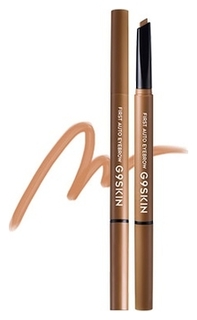 Карандаш для глаз и бровей G9SKIN FIRST AUTO EYEBROW 01, Milk Brown 0,35гр