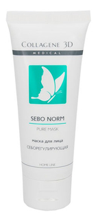 Маска Medical Collagene 3D «Sebo Norm» себорегулирующая, 75 мл