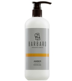 Непенящийся прозрачный гель для бритья Barbaro Shaving Gel Amber 500 мл