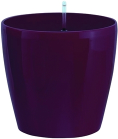 Горшок с автополивом GREEN APPLE 22х22х20,5 см, сливовый (GPR10-05-P)