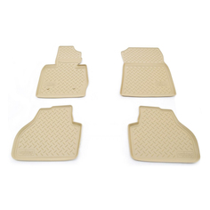 Коврики в салон Element для BMW X3,F25, 2010-2014, 4 шт. полиуретан, бежевые