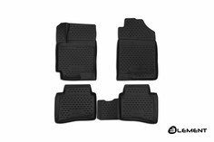 Коврики в салон Element для KIA RIO 2017, 4 шт. полиуретан