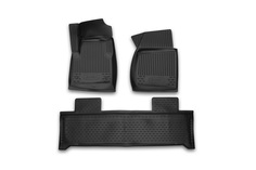 Коврики в салон Element для УАЗ Patriot 3163, 2014-2016, 3 шт. полиуретан