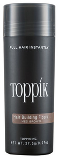 Пудра-загуститель для волос Toppik Hair Building Fibers Каштановый 27,5 гр