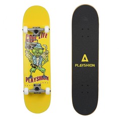 Скейтборд Playshion Cool Life 80 x 20,3 см желтый