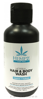 Шампунь мужской для волос и тела Hempz For Men Hair and body wash 66 мл