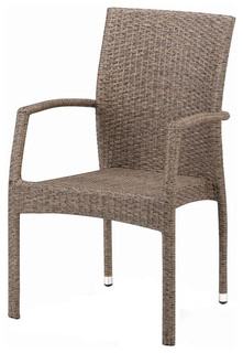 Стул из искуственного ротанга Y379B-W56 Light brown Afina
