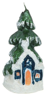 Новогодняя свеча Snowmen Е50498 Cиний