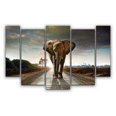 Картина КАРТИНОМАНИЯ Магистральный слон АРТ-М667 120x77