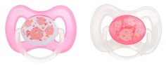 Пустышка силиконовая Bibi Natural BasicCare 6-16 мес дуо 2 шт