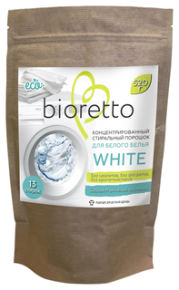 Стиральный порошок-концентрат Bioretto White для белого белья Bio-808 кологичный 520 г