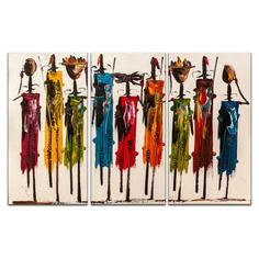 Картина КАРТИНОМАНИЯ Кенийские фигуры АРТ-М136 140x90