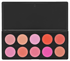 Палитра румян 10 цветов Visage Cosmetics